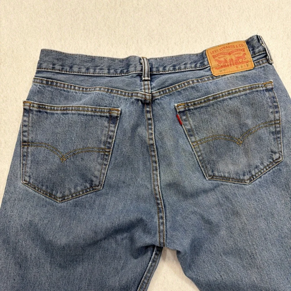 Levis 505 Jeans Men's 36x31 Blue Denim Regular‎ Straight Fit Medium Wash Red Tag